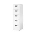 Metāla dokumentu skapis SARA V5, 460 x 1630 x 620 mm, balts