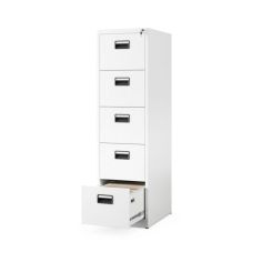 Metāla dokumentu skapis SARA V5, 460 x 1630 x 620 mm, balts 2