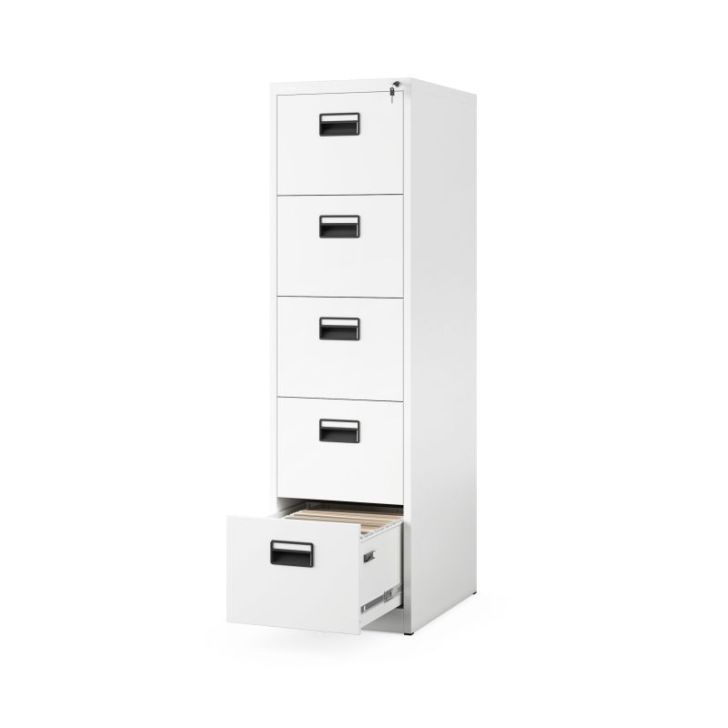 Metāla dokumentu skapis SARA V5, 460 x 1630 x 620 mm, balts