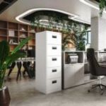 Metāla dokumentu skapis SARA V5, 460 x 1630 x 620 mm, balts