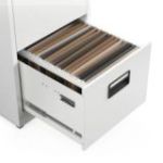 Metāla dokumentu skapis SARA V5, 460 x 1630 x 620 mm, balts