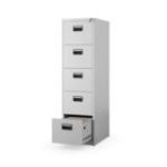 Metāla dokumentu skapis SARA V5, 460 x 1630 x 620 mm, pelēks