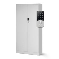 Metāla dokumentu skapis DANIEL, 900 x 1850 x 400 mm, pelēks