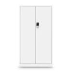 Metāla dokumentu skapis birojam DANIEL, 900 x 1850 x 400 mm, balta