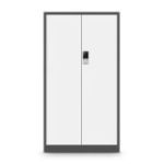 Metāla dokumentu skapis DANIEL, 900 x 1850 x 400 mm, antracīta balts