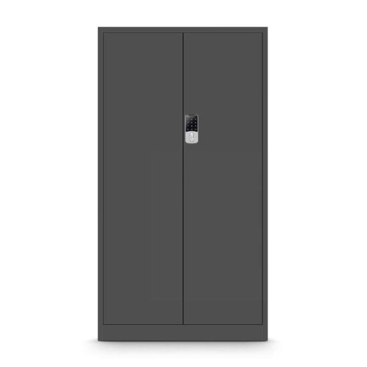 Metāla dokumentu skapis DANIEL, 900 x 1850 x 400 mm, antracīta krāsā