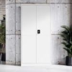 DAWID metāla saimniecības skapis, 900 x 1850 x 400 mm, Smart: balts