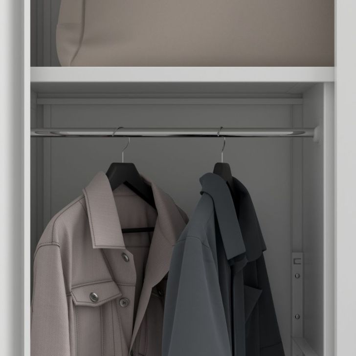 DAWID metāla saimniecības skapis, 900 x 1850 x 400 mm, Smart: balts