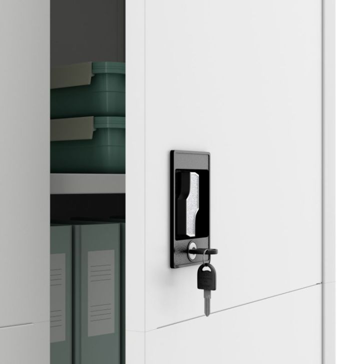 DAWID metāla saimniecības skapis, 900 x 1850 x 400 mm, Smart: balts