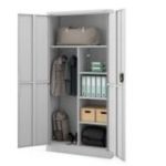 DAWID metāla saimniecības skapis, 900 x 1850 x 400 mm, Smart: pelēks