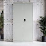 DAWID metāla saimniecības skapis, 900 x 1850 x 400 mm, Smart: pelēks