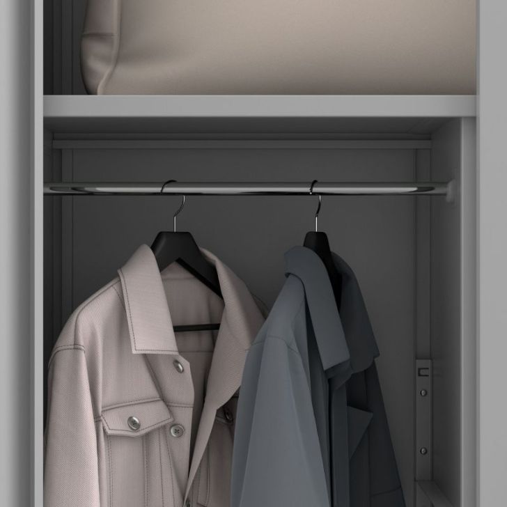 DAWID metāla saimniecības skapis, 900 x 1850 x 400 mm, Smart: pelēks