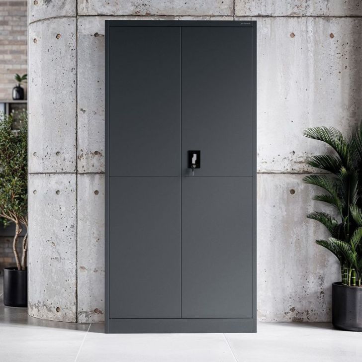 DAWID metāla saimniecības skapis, 900 x 1850 x 400 mm, Smart: antracīts