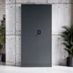 DAWID metāla saimniecības skapis, 900 x 1850 x 400 mm, Smart: antracīts