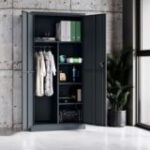 DAWID metāla saimniecības skapis, 900 x 1850 x 400 mm, Smart: antracīts