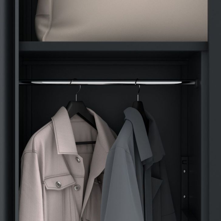 DAWID metāla saimniecības skapis, 900 x 1850 x 400 mm, Smart: antracīts