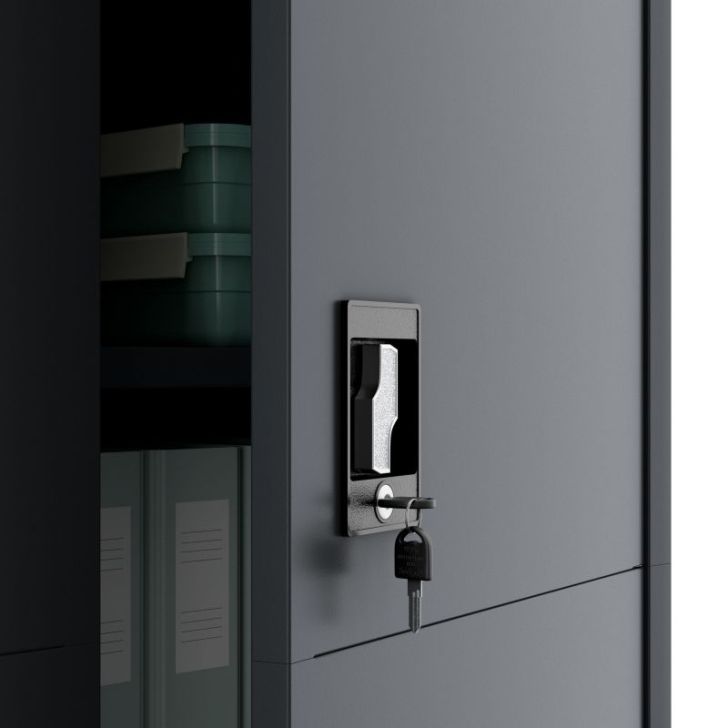 DAWID metāla saimniecības skapis, 900 x 1850 x 400 mm, Smart: antracīts