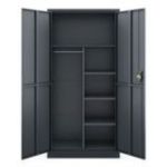 DAWID metāla saimniecības skapis, 900 x 1850 x 400 mm, Smart: antracīts