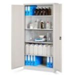 4 metāla biroja dokumentu skapju komplekts JAN, 900 x 1850 x 400 mm, Eco Design: balts/sonoma ozols