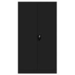 JAN biroja metāla dokumentu skapju komplekts, 4 gab., 900 x 1850 x 400 mm, melns