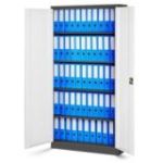 JAN biroja metāla dokumentu skapju komplekts, 4 gab., 900 x 1850 x 400 mm, antracīta baltā krāsā