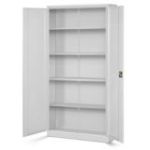 JAN H metāla biroja dokumentu skapju komplekts, 4 gab., 900 x 1950 x 400 mm, pelēks