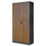 4 JAN H metāla biroja skapju komplekts, 900 x 1950 x 400 mm, Eco Design: antracīts/valrieksts