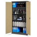 4 JAN H metāla biroja skapju komplekts, 900 x 1950 x 400 mm, Eco Design: antracīts/valrieksts