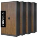 4 JAN H metāla biroja skapju komplekts, 900 x 1950 x 400 mm, Eco Design: antracīts/valrieksts