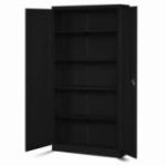 JAN H metāla biroja dokumentu skapju komplekts, 4 gab., 900 x 1950 x 400 mm, melns