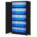 JAN H metāla biroja dokumentu skapju komplekts, 4 gab., 900 x 1950 x 400 mm, melns