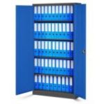 JAN metāla biroja dokumentu skapju komplekts, 4 gab., 900 x 1850 x 400 mm, antracīta zils