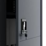 JAN metāla biroja skapis, 900 x 1850 x 400 mm, Smart: antracīts