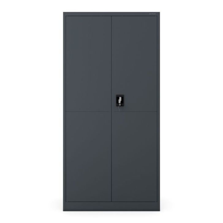 JAN metāla biroja skapis, 900 x 1850 x 400 mm, Smart: antracīts