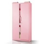 Mājas biroja skapis JAN, 900 x 1850 x 400 mm, Fresh Style: pūderrozā