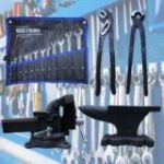 Instrumentu komplekts (lakta 5kg, skrūvspīles 100mm, atslēgas)