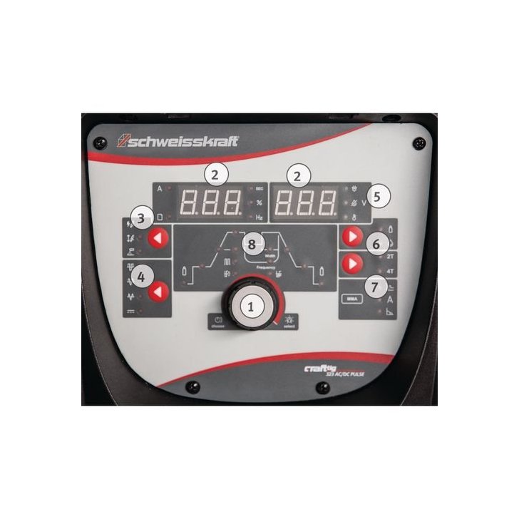 Metināšanas sistēma CRAFT-TIG 323 AC/DC PULSE