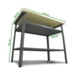 Darba galds ar plauktiem Basic Pro 85 cm