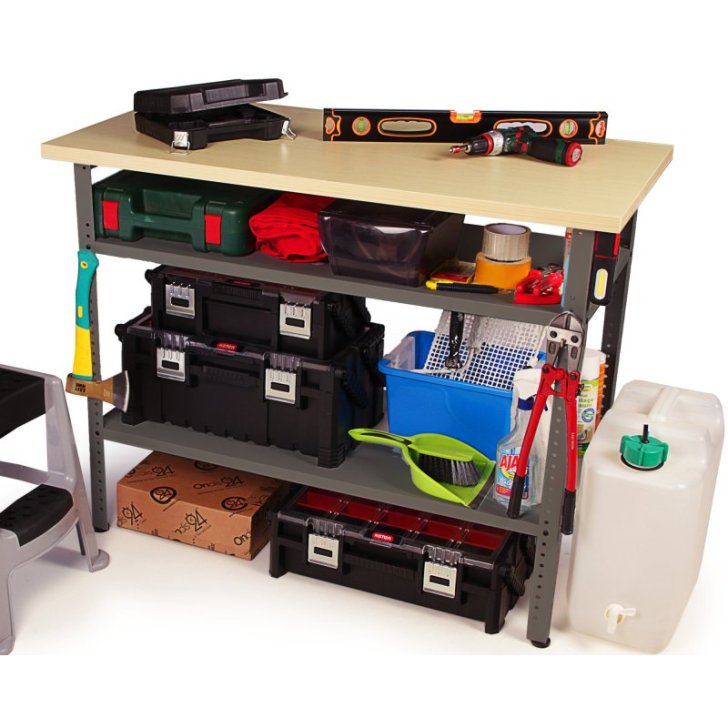 Darba galds ar plauktiem Basic Pro 85 cm