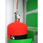 Ugunsdzēsības sistēma putekļu – skaidu nosūcējam