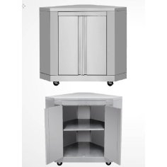 Nerūsējošā tērauda stūra skapis