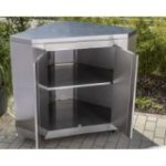 Nerūsējošā tērauda stūra skapis