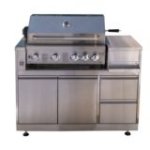 Gāzes grils ar skapi āra virtuvei