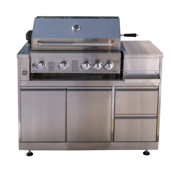 Gāzes grils ar skapi āra virtuvei