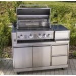 Gāzes grils ar skapi āra virtuvei