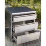 Nerūsējošā tērauda atvilktņu skapis