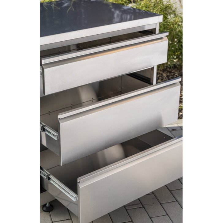 Nerūsējošā tērauda atvilktņu skapis