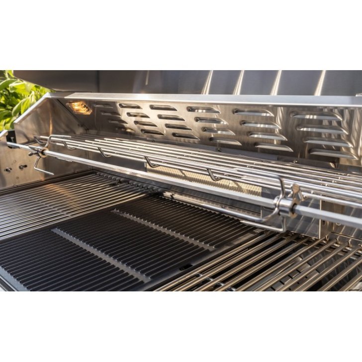 Āra virtuves gāzes grils 6 degļi ledusskapis izlietne nerūsējošais tērauds