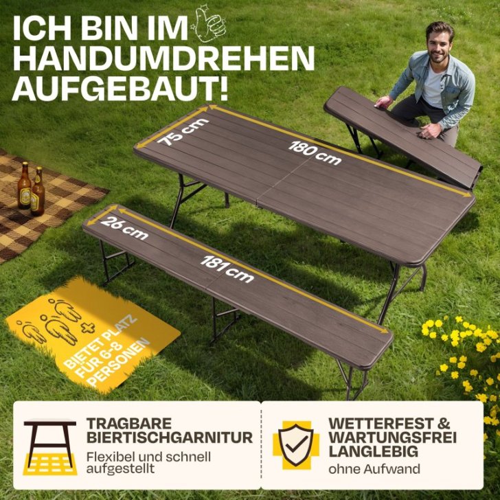 Alus telts komplekts, festivāla telšu komplekts, kempinga galds, pikniks Lisa