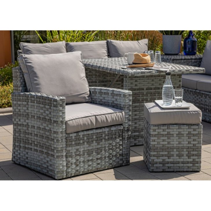 7-daļīgs dārza mēbeļu komplekts Hollywood